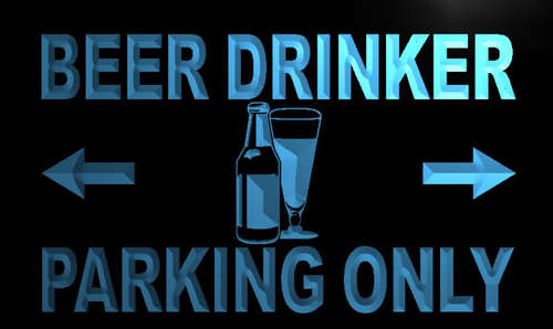 Beer Drinker Parking Only Neon Light Sign